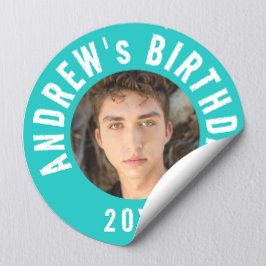 Adesivo Legal Festa de aniversário de Fotografia Moderna T