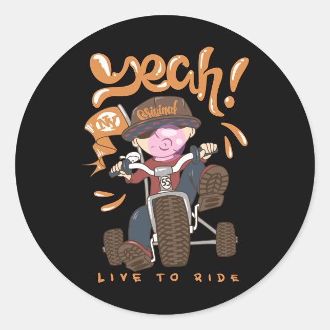 Adesivo Legal garoto de bicicleta (Frente)