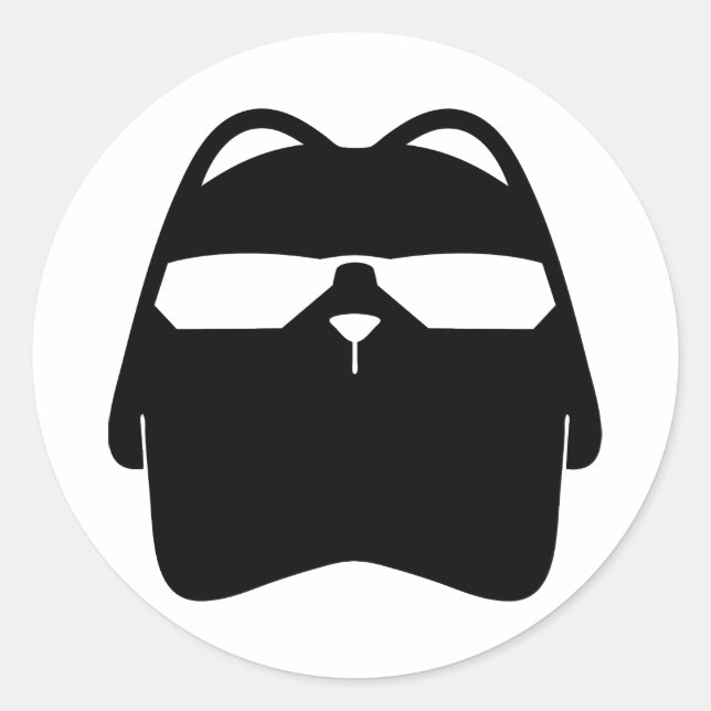 Adesivo Legal Gato, Agente Secreto Chubbs, (Frente)