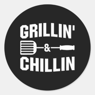 Adesivo Legal Grillin Chillin Arte Palavra