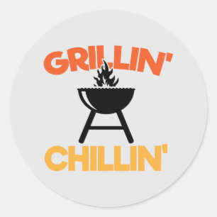 Adesivo Legal Grillin Chillin Arte Palavra