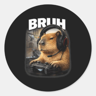 Adesivo Legal irmão capivara jogador gráfico jogos de víde