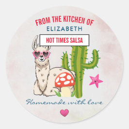 Adesivo Legal lama na cozinha de óculos escuros em forma d