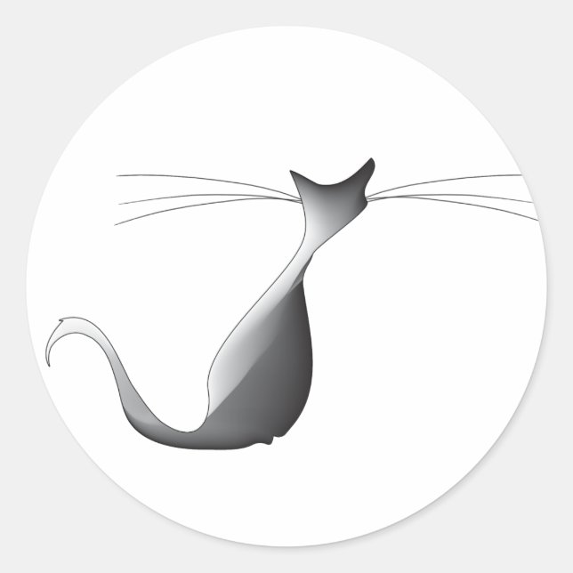 Adesivo Legal Le Chat Classic Round Sticker, brilhante (Frente)