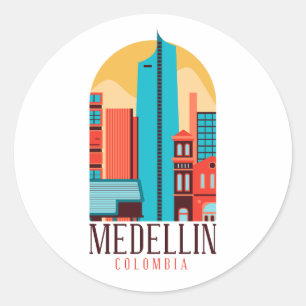 Adesivo Legal Medellin Colombia Cityscape