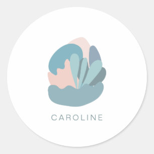 Adesivo Legal modernismo Abstrato em Azul Personalizado