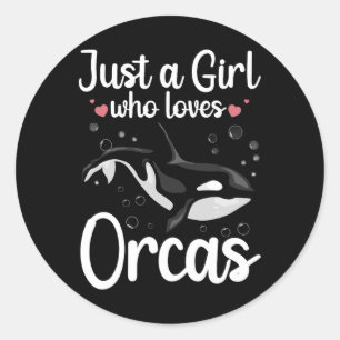 Adesivo Legal Orca Design para Garotas Mulheres Crianças O