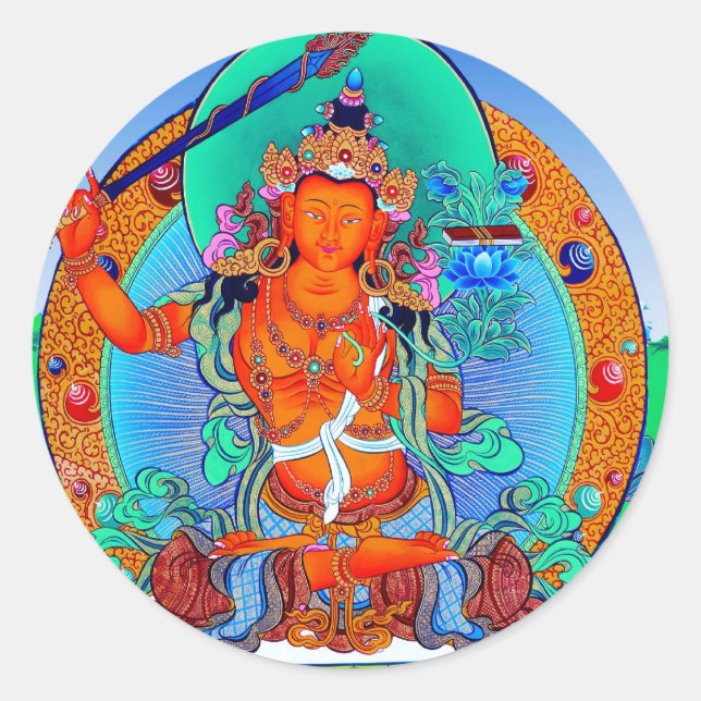 Adesivo Legal oriental tibetano thangka deus tatuagem arte (Frente)