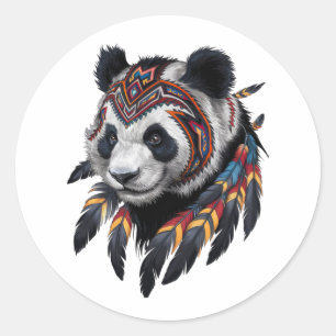 Adesivo Legal Panda na Arte Tribal
