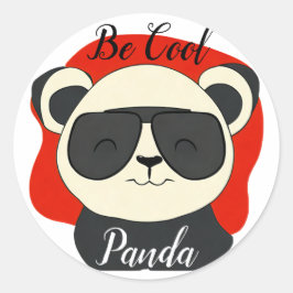 Adesivo Legal Panda Óculos de sol Editar Nome Texto