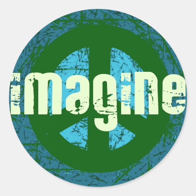 Adesivo Legal paz anti-guerra (Frente)