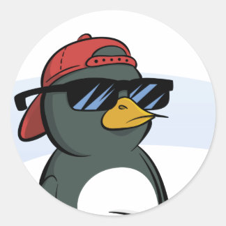 Adesivo Legal pinguim Vestindo óculos de sol