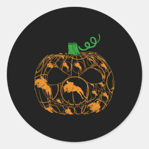 Adesivo Legal Pumpkin Equestrian Lover Halloween
