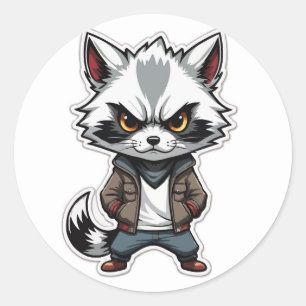 Adesivo Legal Raccoon Sticker - Um Bandido com Atitude