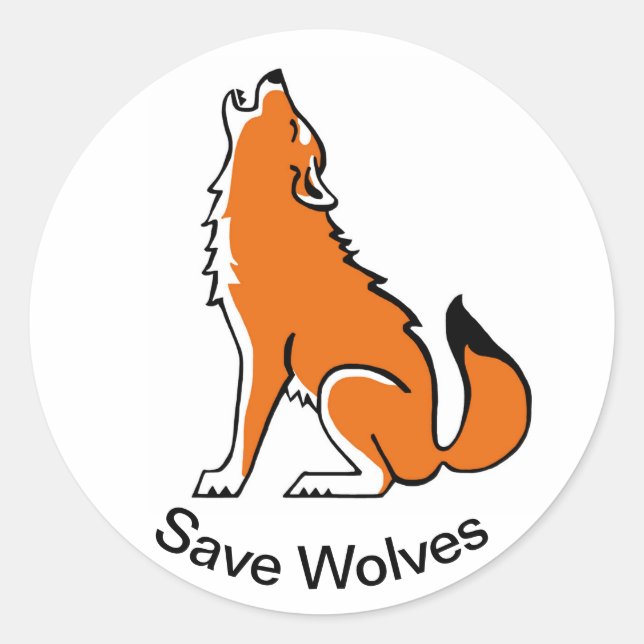 Adesivo Legal Salve WOLVES - Conservação - Guerreiro da Vi (Frente)