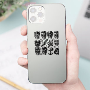 Adesivo Legal Skulls iPhone Stickers para Trás de Telefone
