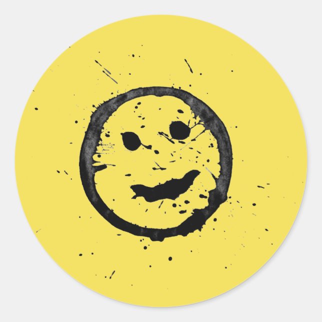 Adesivo Legal Sleep Happy Smiling de amarelo (Frente)
