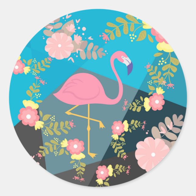 Adesivo Legal Trendy Chic Cute Pink Girly Flamingo (Frente)