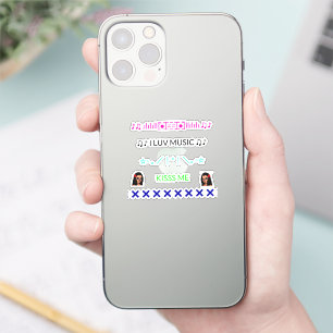 Adesivo Legal Trendy iPhone Stickers para Trás de Telefon