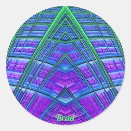 Adesivo Legal! Verde Azul Geométrico ~