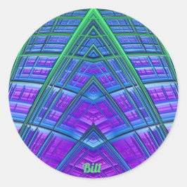 Adesivo Legal! Verde Azul Geométrico ~