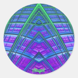 Adesivo LEGAL! Verde Azul Geométrico ~