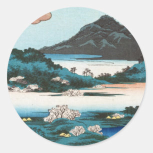 Adesivo Legal vintage ukiyo-e japanese waterscape Mountain