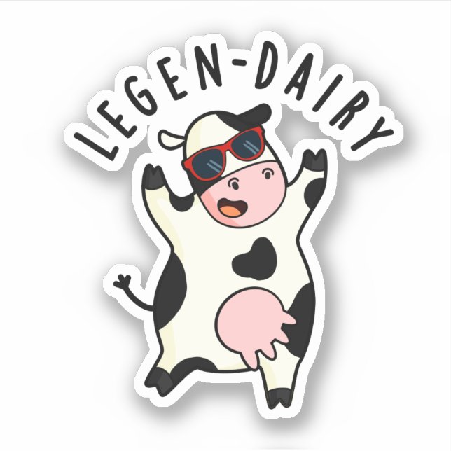 Adesivo Legen-milk Funny Cow Pun (Frente)