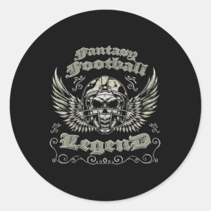 Adesivo Legenda de futebol fantasia Retro Vintage Fantasy