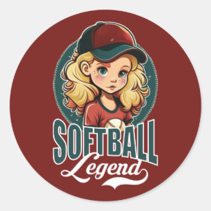 Adesivo Legenda de Softball