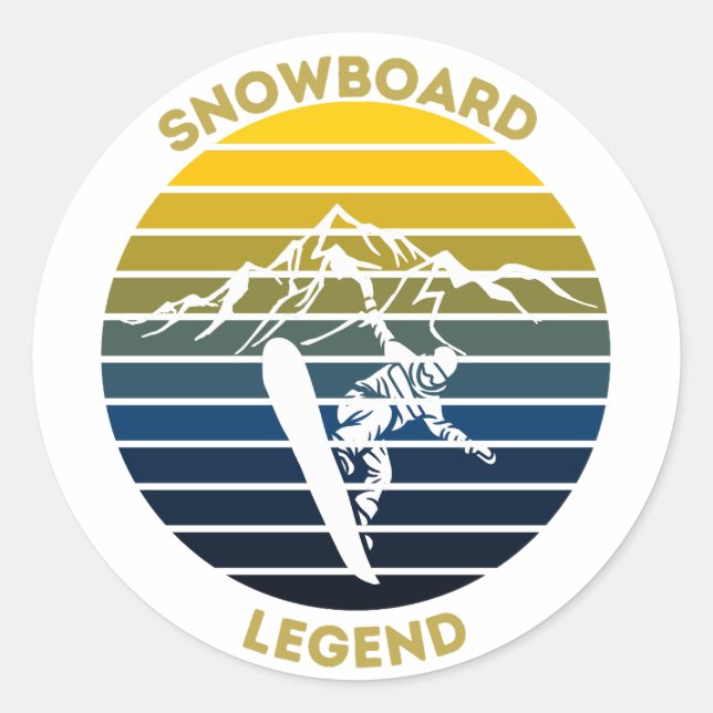 Adesivo Legenda do Snowboard (Frente)