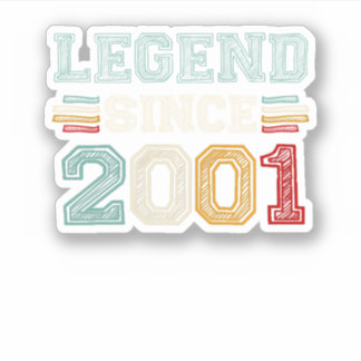Adesivo Legenda Retroativa Vintage Desde 2001