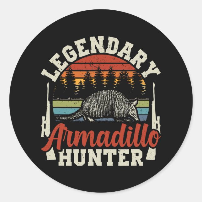 Adesivo Legendário Armadillo Hunter Gift (Frente)