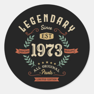 Adesivo Legendário Desde 1973 Edição Limitada   Birthday G