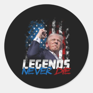 Adesivo Legendas Nunca Morrem - Presidente Donald J. Trump