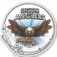 Legião De Anglers Blue Vinyl Decal