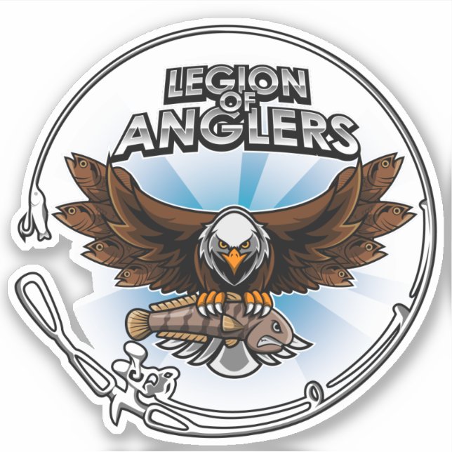 Adesivo Legião De Anglers Blue Vinyl Decal (Frente)