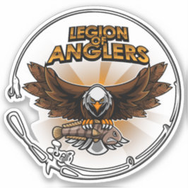 Adesivo Legião De Anglers Dourado Vinil Decal