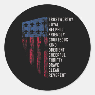 Adesivo Lei Americana de Escoteiros Vintage