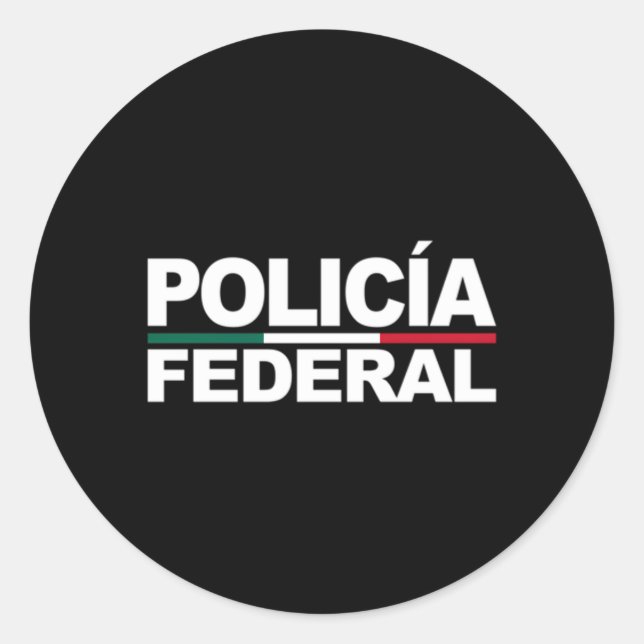Adesivo Lei Federal Mexicana da Polícia do México (Frente)