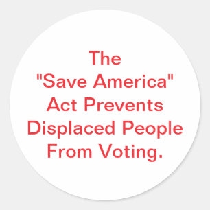 Adesivo Lei Save America é Perigosa Hankamer Artjunkhaus