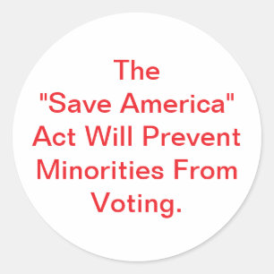 Adesivo Lei Save America é Perigosa Hankamer Artjunkhaus