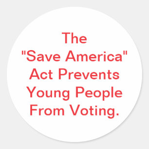 Adesivo Lei Save America é Perigosa Hankamer Artjunkhaus