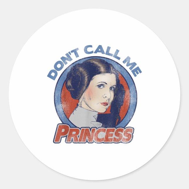 Adesivo Leia Don't Call Me Princess Graphic C1  (Frente)