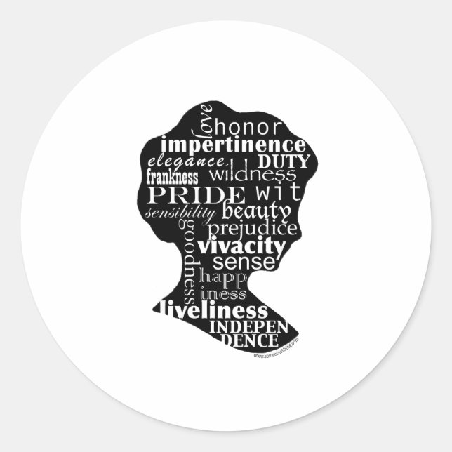 Adesivo Leia Jane Austen Cameo (Frente)