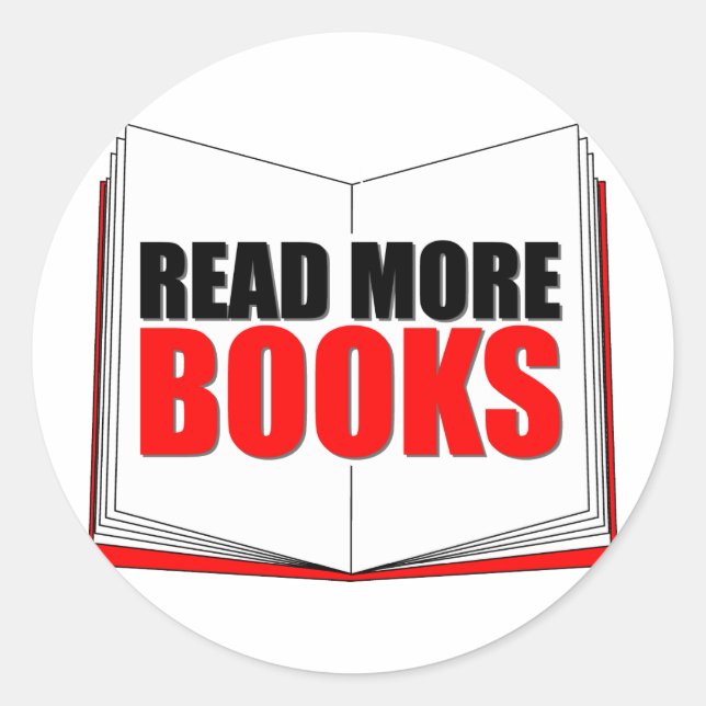 Adesivo Leia mais livros (Frente)
