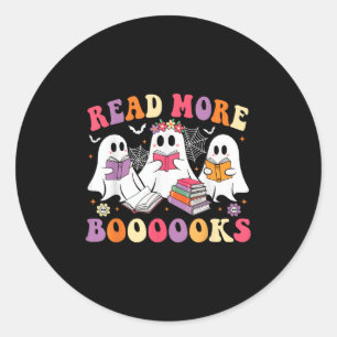 Adesivo Leia mais livros Grooven Halloween Professor Ghost
