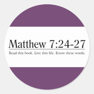 Adesivo Leia o 7:24 de Matthew da bíblia - 27