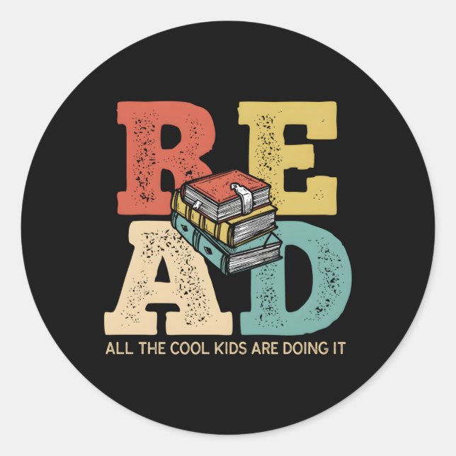Adesivo Leia Todos Os Leitores Do Livro Estão Lendo (Frente)