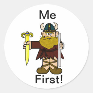 Adesivo Leif Erikson "Me First" Stickers!